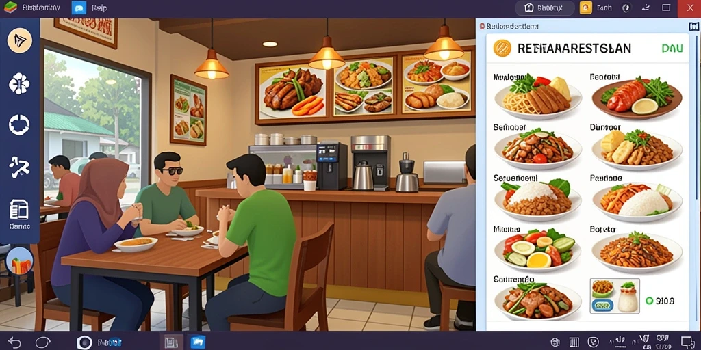 Screenshot memperlihatkan karakter dengan item khusus.